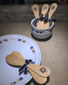 Smørkniv med sol Smørkniv med sol