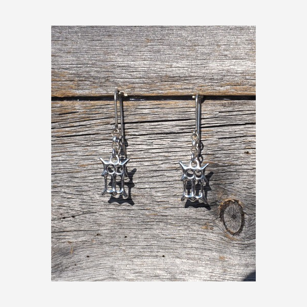 Earrings Gotic letters Earrings Gotic letters