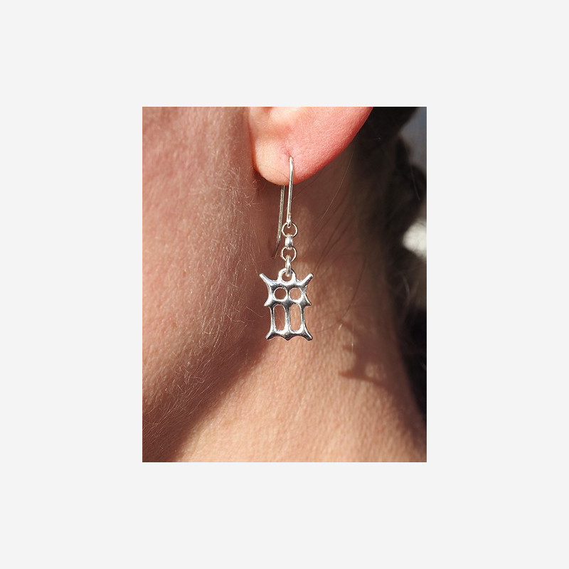Earrings Gotic letters Earrings Gotic letters