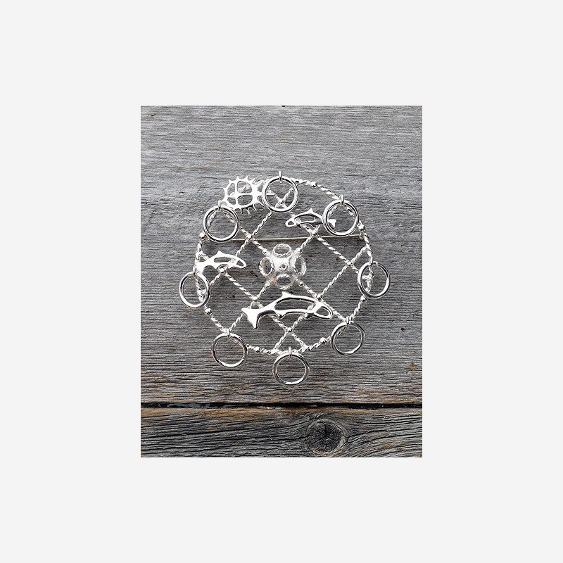 Sami brooch with fish lesser Sami brooch with fish lesser